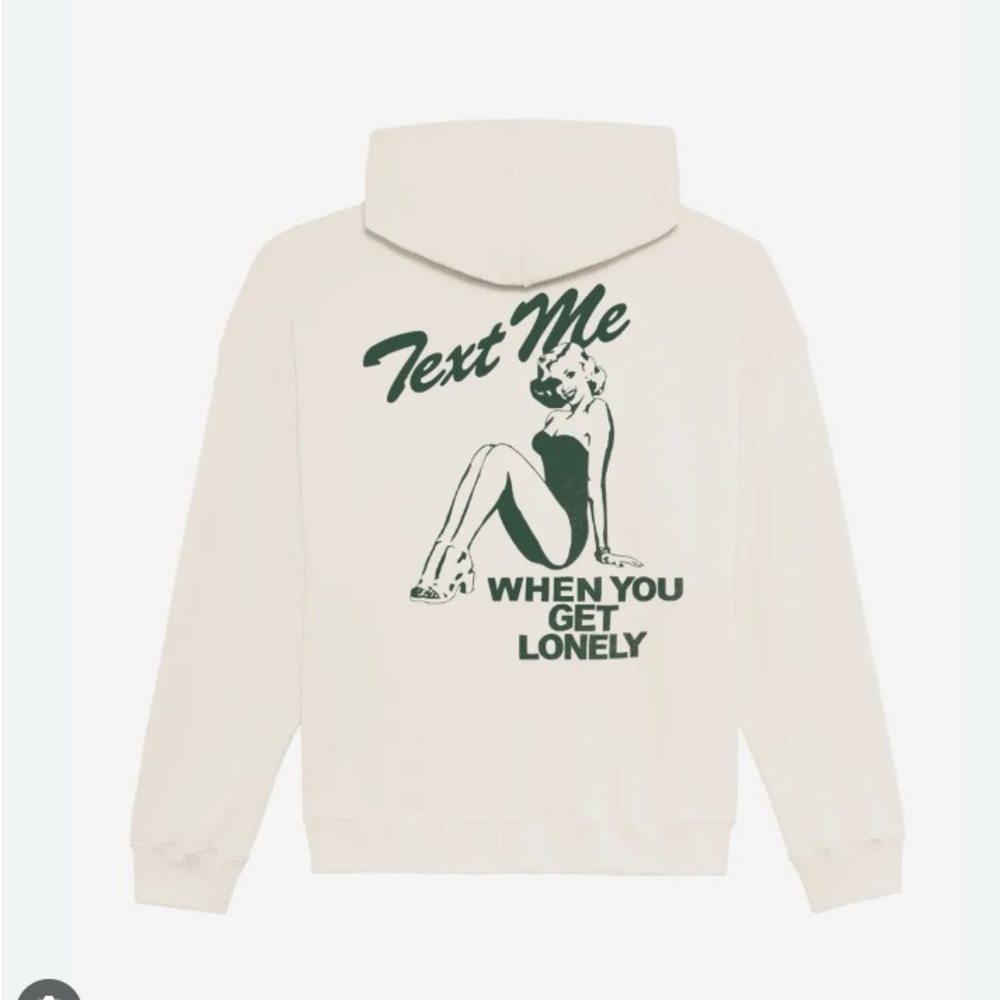 Lonely Ghost Tan Hoodie Size L